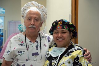 Equipo médico trabajando