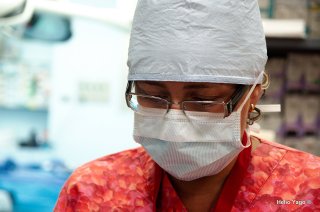 Equipo médico trabajando