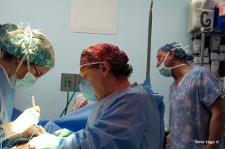 Equipo médico trabajando