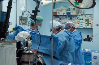 Equipo médico trabajando