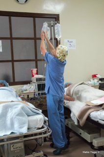 Equipo médico trabajando