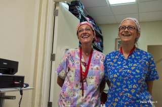 Equipo médico trabajando