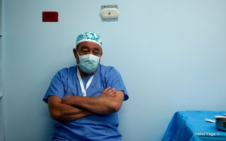 Equipo médico trabajando