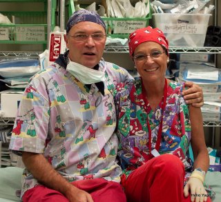 Equipo médico trabajando