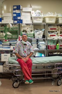 Equipo médico trabajando