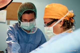 Equipo médico trabajando