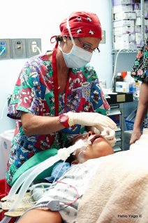 Equipo médico trabajando