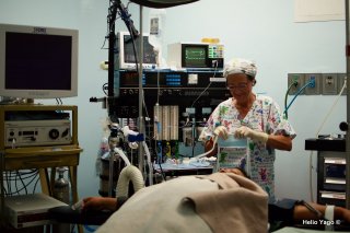 Equipo médico trabajando