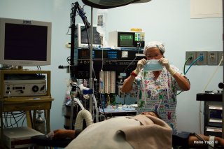 Equipo médico trabajando