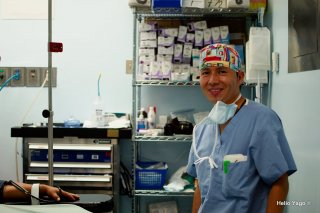 Equipo médico trabajando