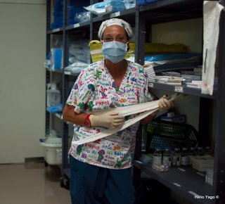 Equipo médico trabajando