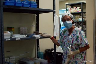 Equipo médico trabajando