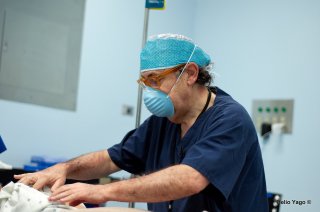 Equipo médico trabajando